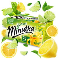 Herbata zielona Minutka z cytryną i limonką 20 torebek